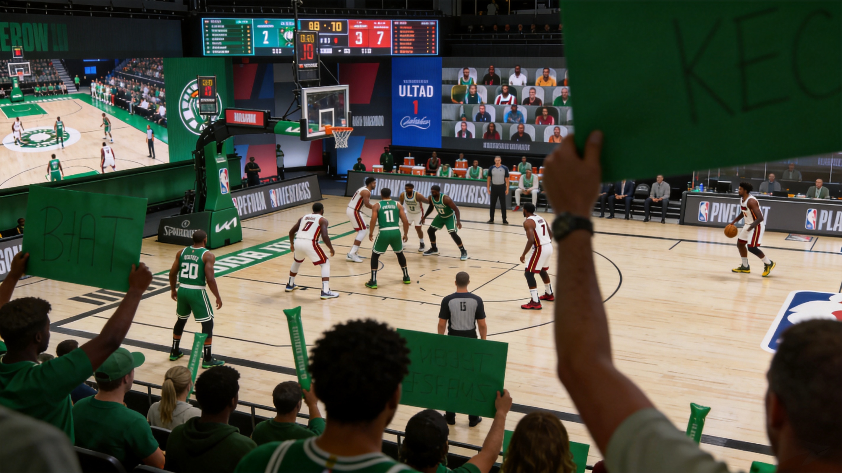 NBA篮球直播凯尔特人对阵热火现场
